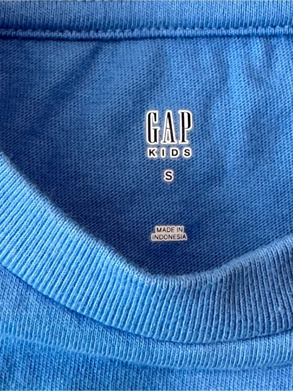 Gap Kids Embroidered Surfboard Logo T-Shirt | Size S | Blue